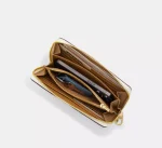 Cartera larga con cremallera en lona distintiva y rayas - Imagen 6