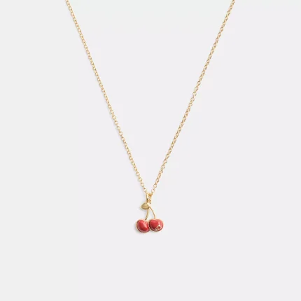 Collar con colgante de cereza
