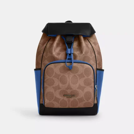 Mochila Racer en lona con logo en bloques